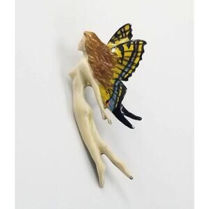 1999 GG Harris Pewter Fairy Nymph Greek Female Spirit of Nature Mythical Pin VTG